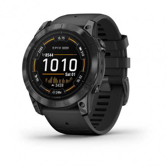 Garmin epix Pro (Gen 2) 3.56 cm (1.4) AMOLED 51 mm Digital 454 x 454 pixels Touchscreen Grey Wi-Fi GPS (satellite)