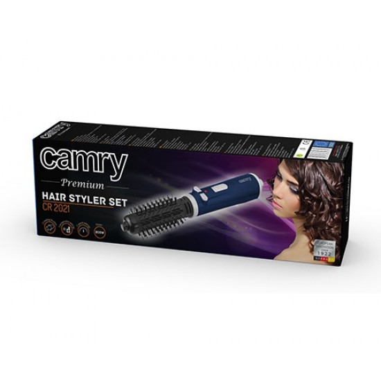 Camry Premium CR 2021 hair styling tool Hair styling kit Steam Black, Blue, Grey 1000 W