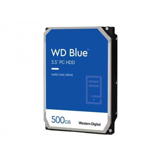 WD Blue 500GB SATA 6Gb/s HDD internal 3,5inch serial ATA 32MB cache 7200 RPM RoHS compliant Bulk