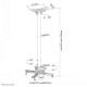 NEOMOUNTS BY NEWSTAR PROJECTOR CEILING MOUNT (HEIGHT ADJUSTABLE: 74-114 CM)