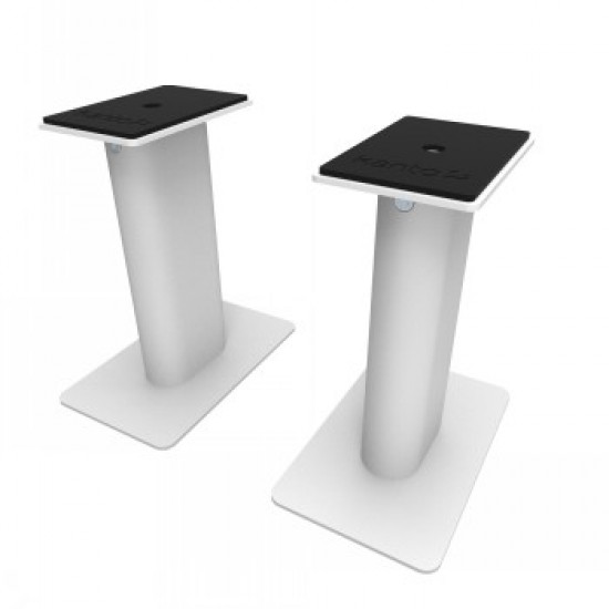 KANTO AUDIO 9 UNIVERSAL DESKTOP SPEAKER STAND, WHITE (PAIR)