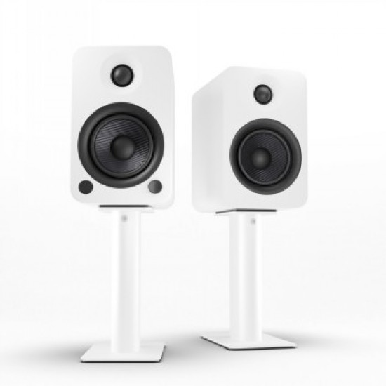 KANTO AUDIO 9 UNIVERSAL DESKTOP SPEAKER STAND, WHITE (PAIR)