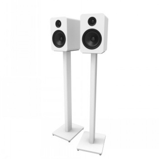 KANTO AUDIO 34 UNIVERSAL BOOKSHELF SPEAKER FLOOR STAND - WHITE (PAIR)