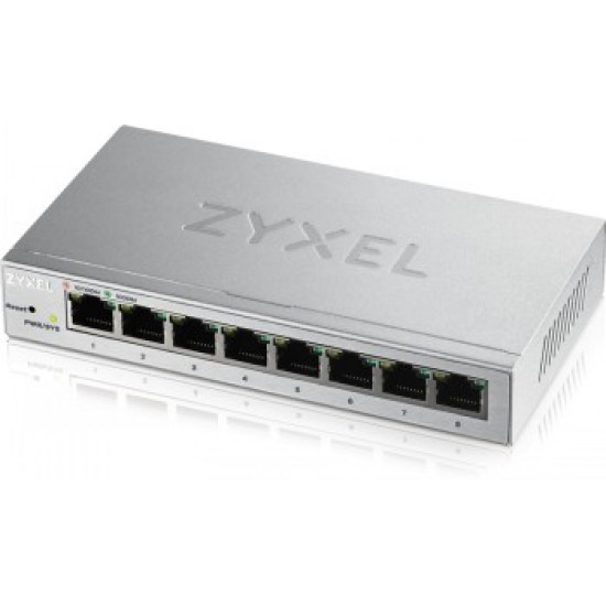 ZYXEL GS1200-8, 8 PORT GIGABIT WEBMANAGED DESKTOP SWITCH