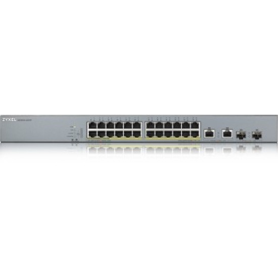 ZYXEL GS1350-26HP, 26 PORT MANAGED CCTV POE SWITCH, LONG RANGE, 375W (1 YEAR NCC PRO PACK LICENSE BUNDLED)