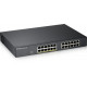 ZYXEL GS1900-24, 24-PORT GBE L2, 12 PORT POE SMART SWITCH, RACKMOUNT, 130 WATT