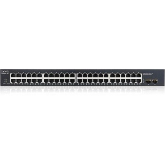 ZYXEL GS1900-48 V2, 48-PORT GBE L2 SMART SWITCH, RACKMOUNT