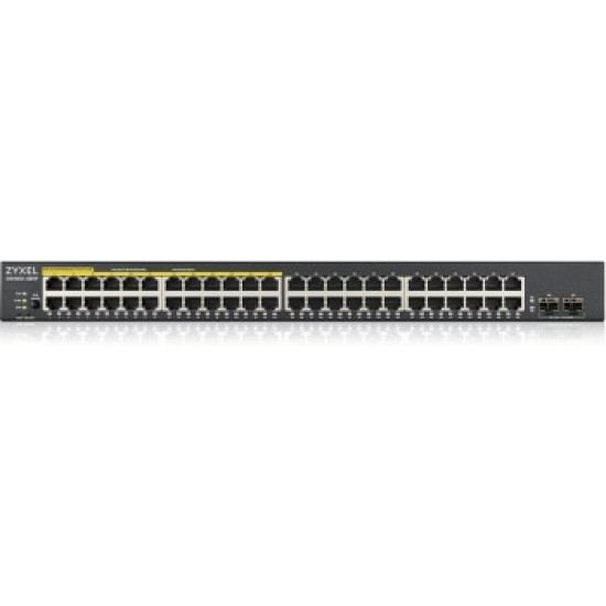 ZYXEL GS1900-48HP V2, 48-PORT GBE L2 SMART SWITCH, 170 WATT RACKMOUNT