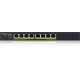 ZYXEL GS1900-8HP, 8-PORT GBE L2 POE SMART SWITCH, 802.3AT, DESKTOP, FANLESS, 70 WATT