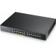 ZYXEL GS1915-24EP, 24-PORT GBE, 12 PORT POE, 130 WATT 802.3AT, RACKMOUNT, FANLESS, SMART SWITCH, HYBRID MODE, STANDALONE OR NEBULAFLEX CLOUD