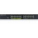 ZYXEL GS1915-24EP, 24-PORT GBE, 12 PORT POE, 130 WATT 802.3AT, RACKMOUNT, FANLESS, SMART SWITCH, HYBRID MODE, STANDALONE OR NEBULAFLEX CLOUD