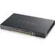 ZYXEL GS1920-24HPV2, 28 PORT SMART MANAGED POE SWITCH 24X GIGABIT COPPER POE AND 4X GIGABIT DUAL PERS., HYBRID MODE, STANDALONE OR NEBULAFLEX CLOUD, 375 WATT POE