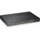 ZYXEL GS1920-24HPV2, 28 PORT SMART MANAGED POE SWITCH 24X GIGABIT COPPER POE AND 4X GIGABIT DUAL PERS., HYBRID MODE, STANDALONE OR NEBULAFLEX CLOUD, 375 WATT POE