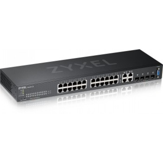 ZYXEL GS2220-28,EU REGION,24-PORT GBE L2 SWITCH WITH GBE UPLINK (1 YEAR NCC PRO PACK LICENSE BUNDLED)