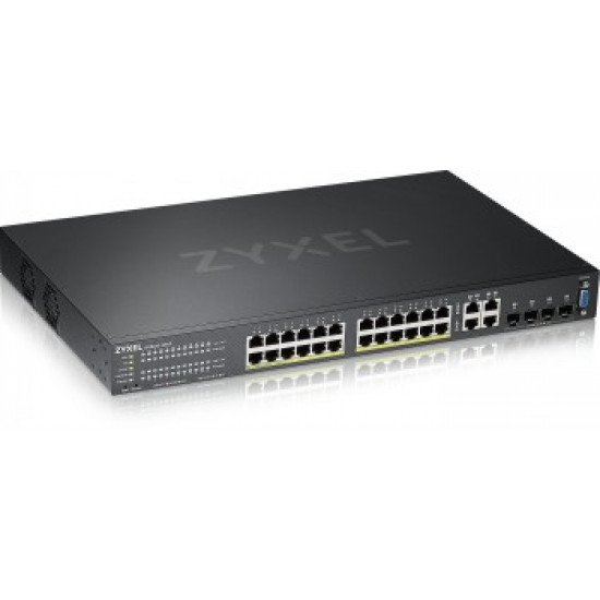 ZYXEL GS2220-28HP,EU REGION,24-PORT GBE L2 POE SWITCH WITH GBE UPLINK (1 YEAR NCC PRO PACK LICENSE BUNDLED)