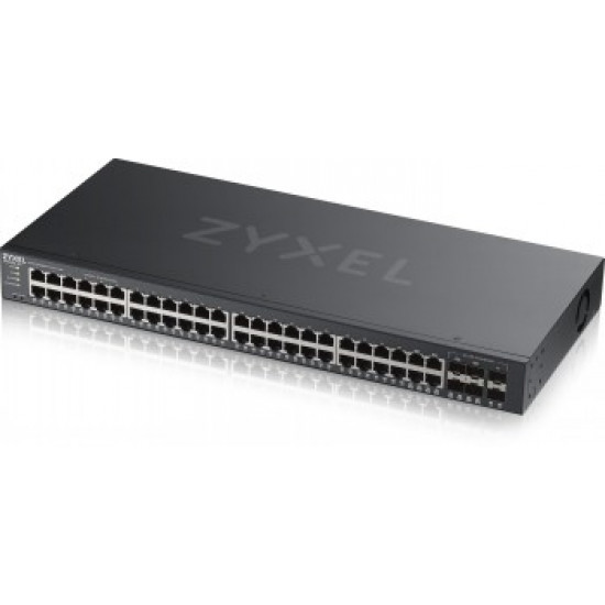 ZYXEL GS2220-50,EU REGION,48-PORT GBE L2 SWITCH WITH GBE UPLINK (1 YEAR NCC PRO PACK LICENSE BUNDLED)