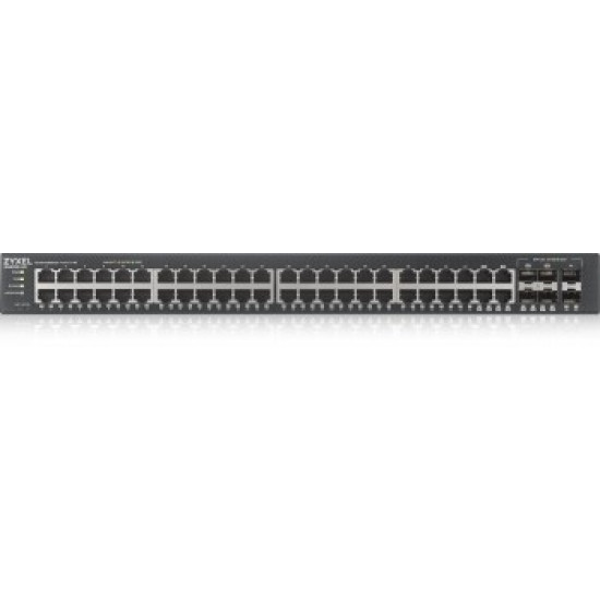 ZYXEL GS2220-50,EU REGION,48-PORT GBE L2 SWITCH WITH GBE UPLINK (1 YEAR NCC PRO PACK LICENSE BUNDLED)