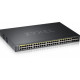 ZYXEL GS2220-50HP,EU REGION,48-PORT GBE L2 POE SWITCH WITH GBE UPLINK (1 YEAR NCC PRO PACK LICENSE BUNDLED)