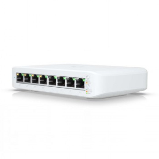 UBIQUITI 8-PORT, LAYER 2 POE SWITCH SUPPORTING SILENT FANLESS COOLING