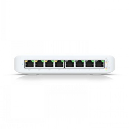 UBIQUITI 8-PORT, LAYER 2 POE SWITCH SUPPORTING SILENT FANLESS COOLING