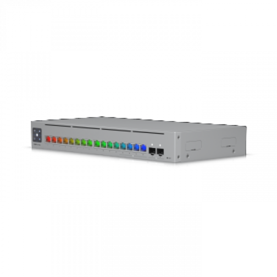 UBIQUITI 16-PORT, LAYER 3 ETHERLIGHTING™ SWITCH 2.5 GBE AND VERSATILE MOUNTING OPTIONS