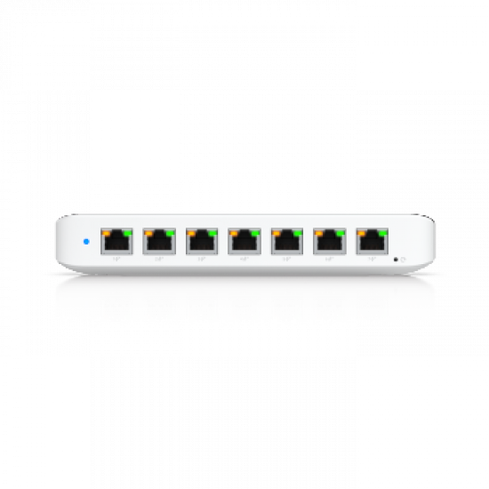 UBIQUITI COMPACT, LAYER 2, 8-PORT GBE POE SWITCH WITH VERSATILE MOUNTING OPTIONS (210W)