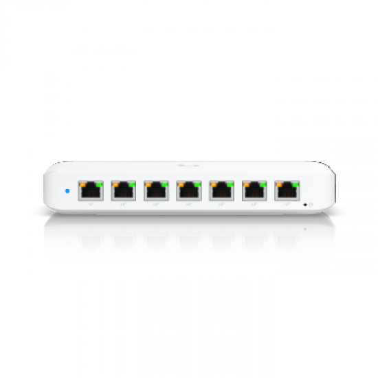 UBIQUITI COMPACT, LAYER 2, 8-PORT GBE POE SWITCH WITH VERSATILE MOUNTING OPTIONS (210W)