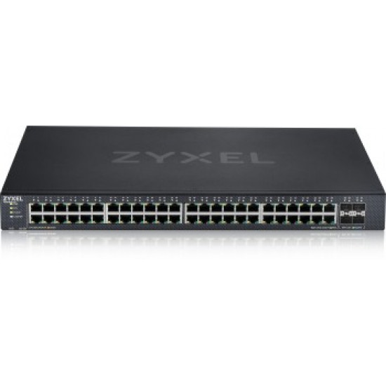 ZYXEL XGS1935-52, 52 PORT LITE-L3 SMART MANAGED SWITCH, 48X GIGABIT COPPER AND 4X 10G SFP+, HYBRID MODE, STANDALONE OR NEBULAFLEX CLOUD