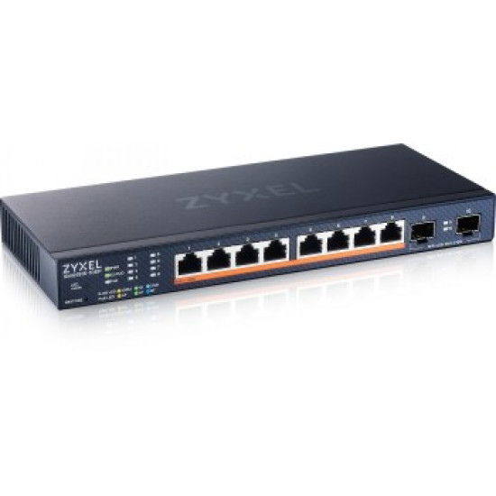 ZYXEL XMG1915-10EP, 8-PORT 2.5GBE, 2 SFP+, 8 X POE++ 130W SMART SWITCH, HYBRID MODE, STANDALONE OR NEBULAFLEX CLOUD