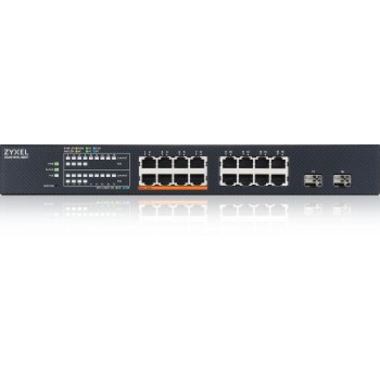 ZYXEL XMG1915-18EP, 16-PORT 2.5GBE, 2 SFP+, 8 X POE++ 180W  SMART SWITCH, HYBRID MODE, STANDALONE OR NEBULAFLEX CLOUD