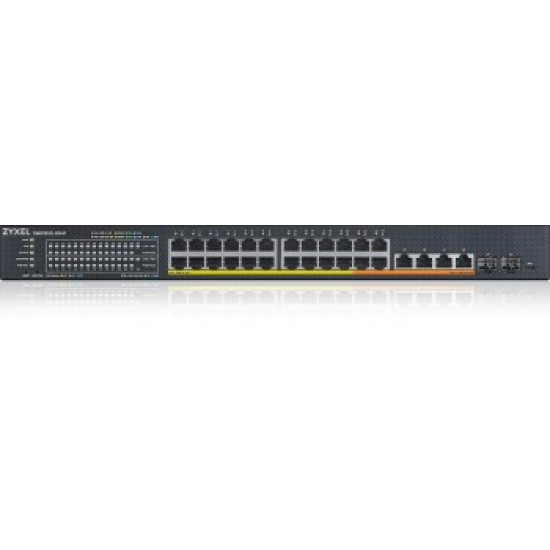 ZYXEL XMG1930-30HP, 24-PORT 2.5GBE SMART MANAGED LAYER 2 POE 700W 22XPOE+/8XPOE++ SWITCH WITH 4 10GBE AND 2 SFP+ UPLINK