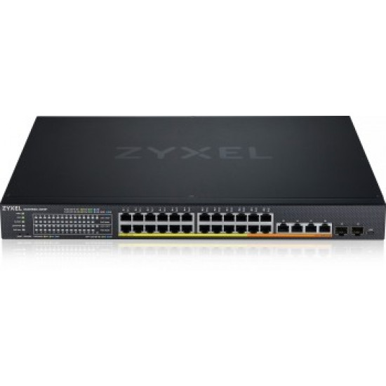 ZYXEL XMG1930-30HP, 24-PORT 2.5GBE SMART MANAGED LAYER 2 POE 700W 22XPOE+/8XPOE++ SWITCH WITH 4 10GBE AND 2 SFP+ UPLINK