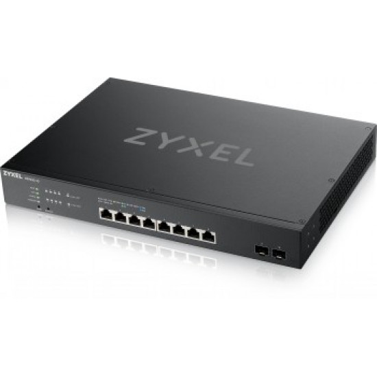 ZYXEL XS1930-10, 8-PORT MULTI-GIGABIT SMART MANAGED SWITCH WITH 2 SFP+ UPLINK, HYBRID MODE, STANDALONE OR NEBULAFLEX CLOUD