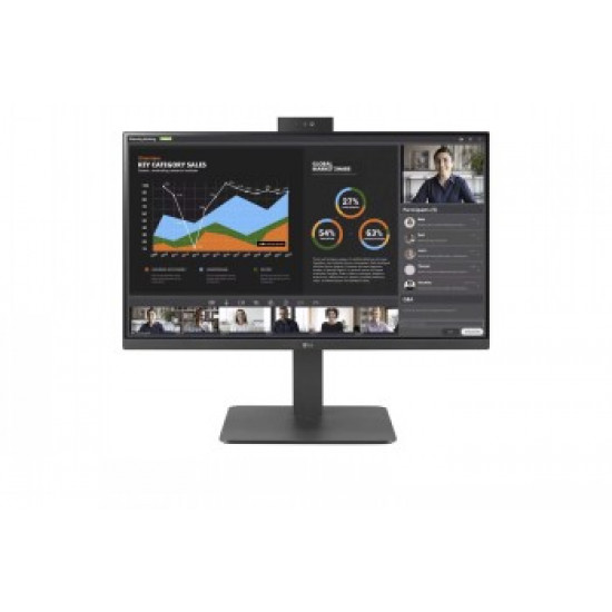 LG DESKTOP MONITOR, 27, FHD, WEBCAM, SPEAKER, HAS/PIVOT, USB-C, RJ-45