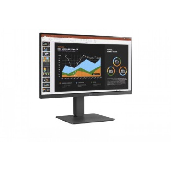 LG DESKTOP MONITOR, 27, FHD, WEBCAM, SPEAKER, HAS/PIVOT, USB-C, RJ-45