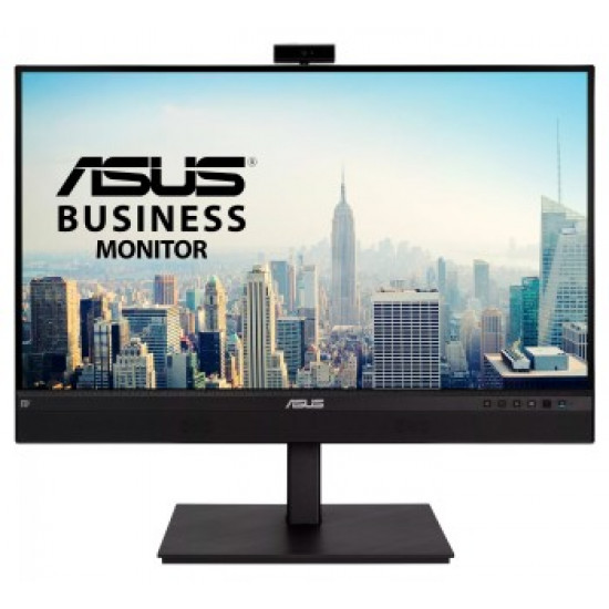 ASUS 27” 1440P VIDEO CONFERENCE MONITOR (BE27ACSBK) - QHD (2560 X 1440), IPS, BUILT-IN 2MP WEBCAM, MIC ARRAY, SPEAKERS, EYE CARE, WALL MOUNTABLE, AI NOISE-CANCELING, USB-C, HDMI, ZOOM CERTIFIED