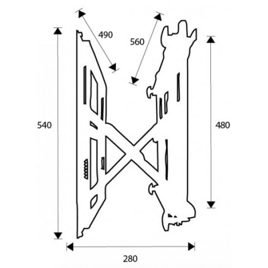 LH-GROUP OMB VIDEO WALL MOUNT 46-55