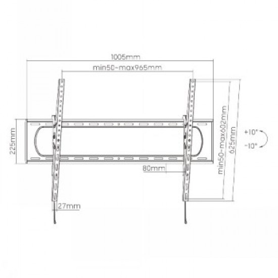 LH-GROUP TILT WALL MOUNT MAX.120KG