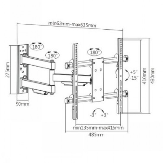 LH-GROUP WALL MOUNT WITH TURN 32-55