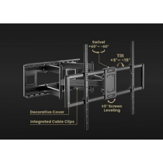 LH-GROUP SWIVELING WALL MOUNT 60-120 MAX 120KG