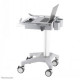 NEWSTAR MOBILE LAPTOP CART, INCL. KEYBOARD & MOUSE DRAWER 10-22 CR?ME