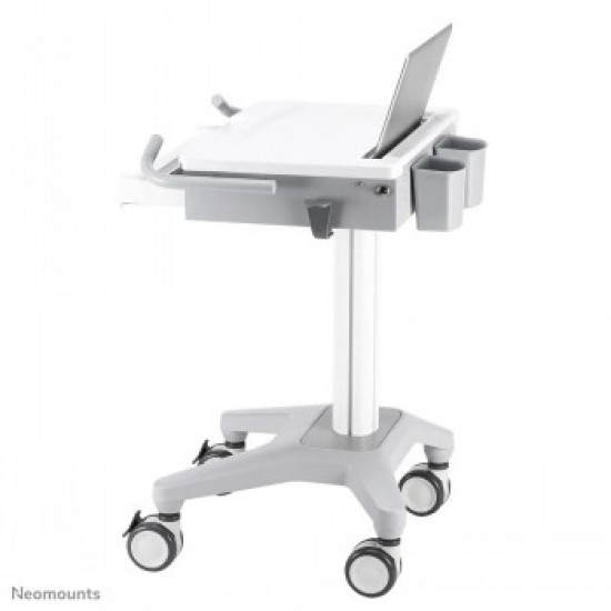 NEWSTAR MOBILE LAPTOP CART, INCL. KEYBOARD & MOUSE DRAWER 10-22 CR?ME