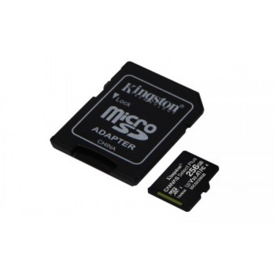 KINGSTON 256GB MICROSDHC CANVAS SELECT PLUS 100R