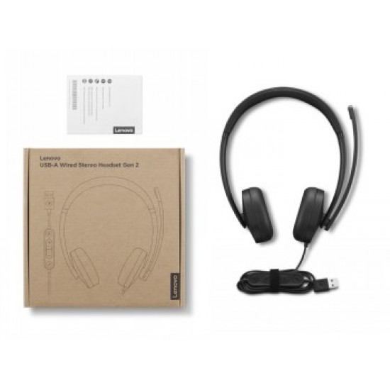 LENOVO USB-A WIRED STEREO HEADSET GEN 2