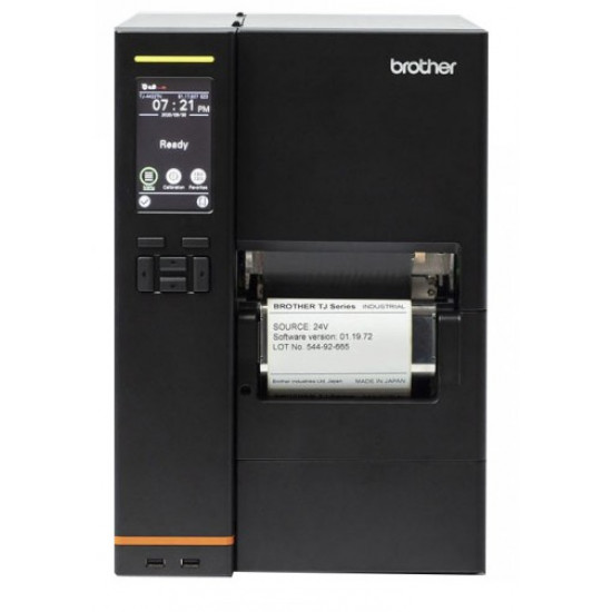 BROTHER TJ-4422TN 4-INCH INDUSTRIAL HIGH VOLUME LABEL PRINTER,203 DPI, 14 IPS, USB, SERIAL, LAN + USB-HOST, COLOUR TOUCH DISPLAY