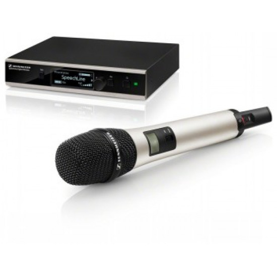 SENNHEISER SL HANDHELD SET DW-3-EU R, VOCAL SET, INCLUDES HANDHELD TRANSMITTER + MME 865-1, STAT. RECEIVER AND POWER PACK, GA 4, DIGITAL, 1.9 GHZ