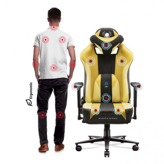 Diablo X-PLAYER 2.0. KING gaming chair Yellow