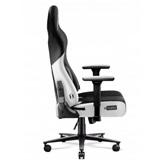 DiabloX-PLAYER 2.0. normal gaming chair white and black