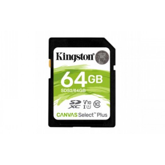 KINGSTON 64GB SDHC SELECT 100R CL 10 UHS-I