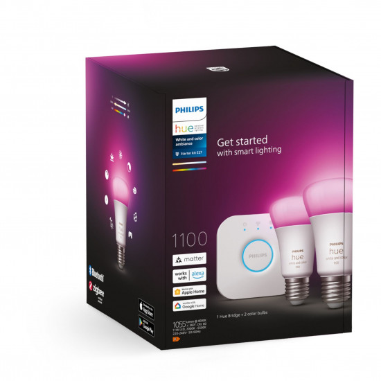 Philips Hue StiWa White & Color Ambiance E27 2er Starter Set